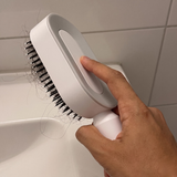 Self cleaning hair brush